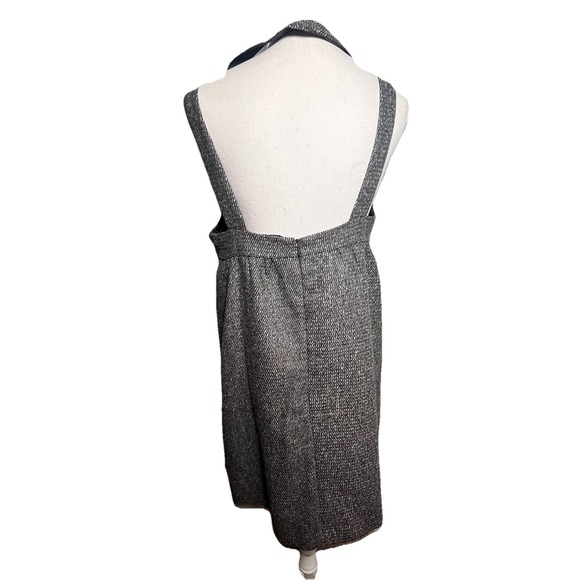 Anna Sui women's  sleeveless tweed sequin Funky fringe mini dress size M gray - Picture 6 of 13